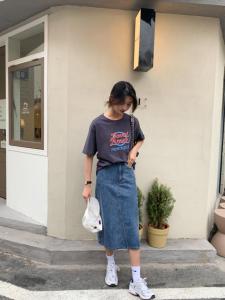 早春新款牛仔半裙,女装半身裙,里奈(5F)