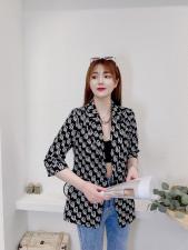 现货夏季新款字母图案修身薄西服，女装，韩衫衣社
