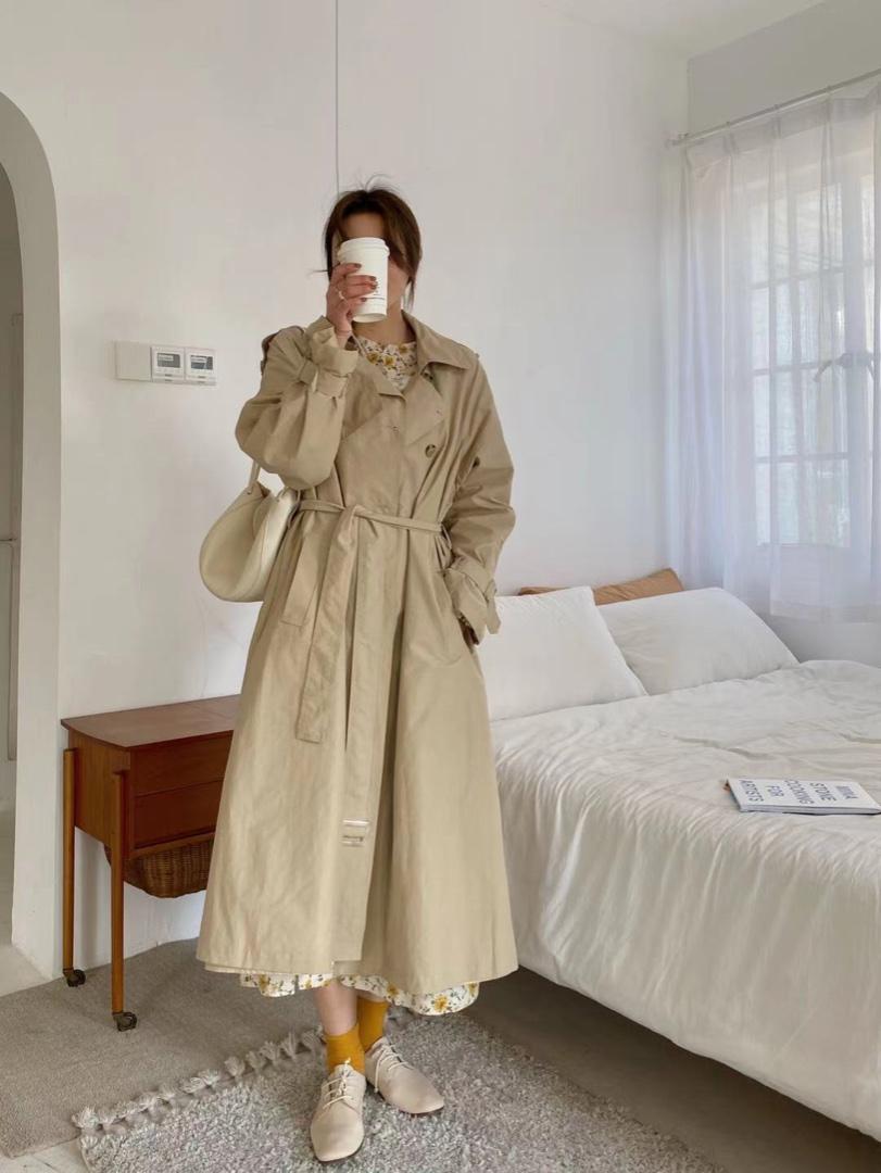 春季新款你与韩剧女主只差一件好看的风衣，女装风衣，KAMU