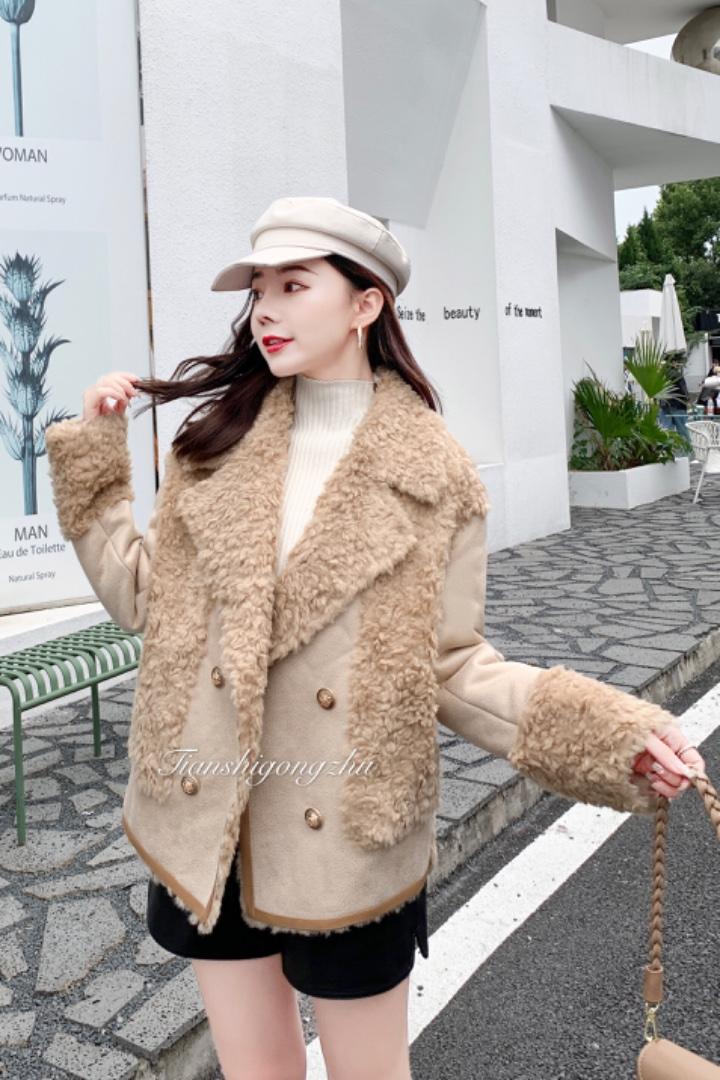 颗粒大衣，女装，天使公主