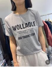 DG878时尚简约休闲风格字母印花百搭T，女装，L·H·X