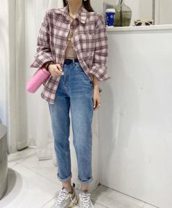 春，格子衬衣,女装,贰十三
