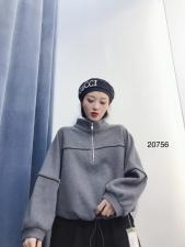 【现货】加厚单拉链套头卫衣，女装卫衣/绒衫，億亿铭品