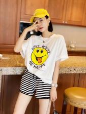 ZCL2102笑脸T，女装，L·H·X
