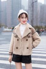 冬季现货三七毛皮毛一体，女装，春语雨桐