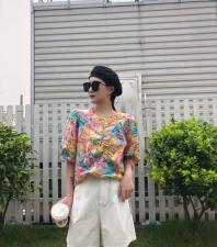 小衫，女装，橙色恋人