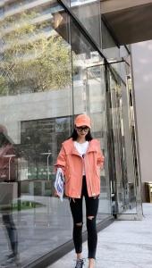 彩色水洗棉休闲外套,女装,百变诱惑
