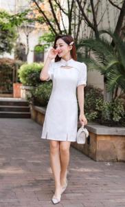 【现货】夏季新款 改良旗袍连衣裙,女装婚纱/旗袍/礼服,芷炫
