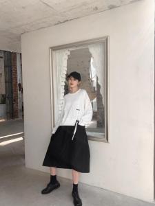 【现货】2021春新款立体侧开缝拉链套头卫衣,女装卫衣/绒衫,壹题YITI