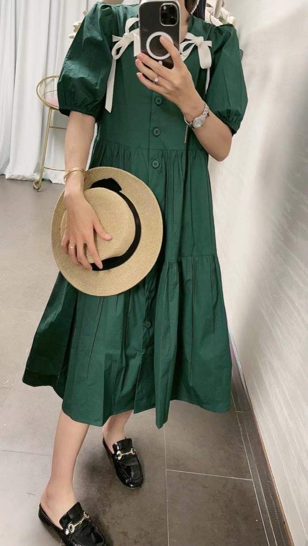 【现货】夏季新款韩版纯色连衣裙，女装连衣裙，KEYI