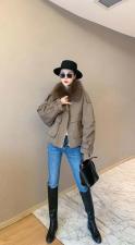 冬季新款貉子毛大毛领派克服，女装，西子玛雅