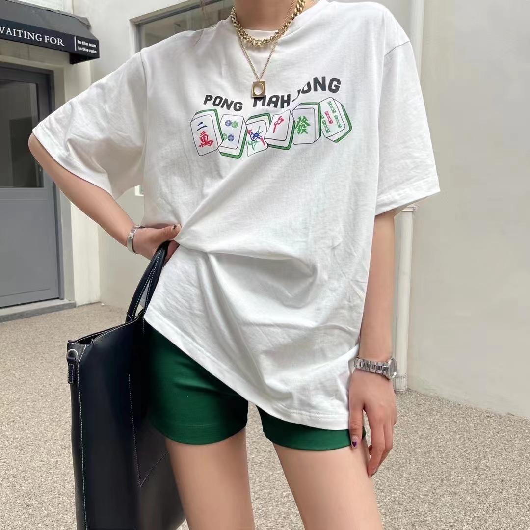 麻将四色T，女装，JY.OUBEN