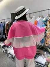 Z2127春季炸街女潮ins设计感小众薄款亮片上衣宽松外套，女装，L·H·X