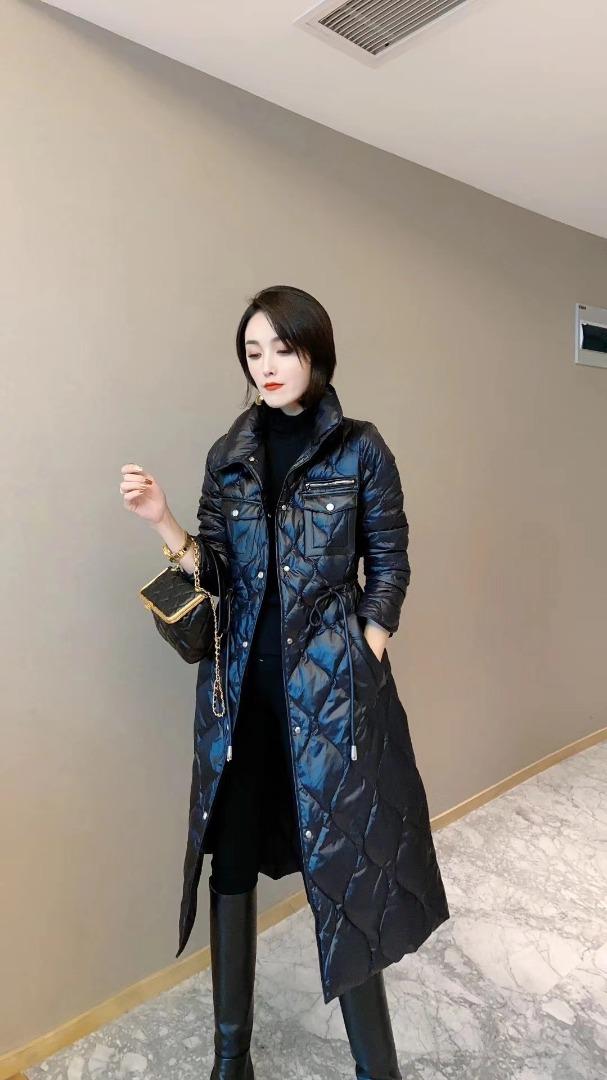 羽绒服，90绒真皮口袋，女装羽绒服，风姿秀逸