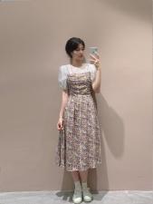 【现货】碎花裙天丝面料垂感很好，女装，嘉乐馨秀(8F)