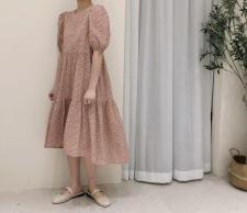碎花连衣裙，女装连衣裙，EVE