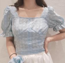 清新纹理小衫衬衫打底衫女上衣,女装衬衫,YI MAN