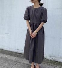 韩后系带连衣裙，女装连衣裙，昕闻