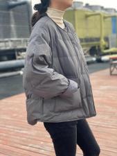 现货：圆领羽绒，女装，D壹