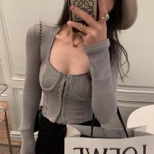 87309方领打底衫，女装，XTZ style