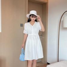 【现货】夏季新款收腰韩版连衣裙，女装连衣裙，裴兔子
