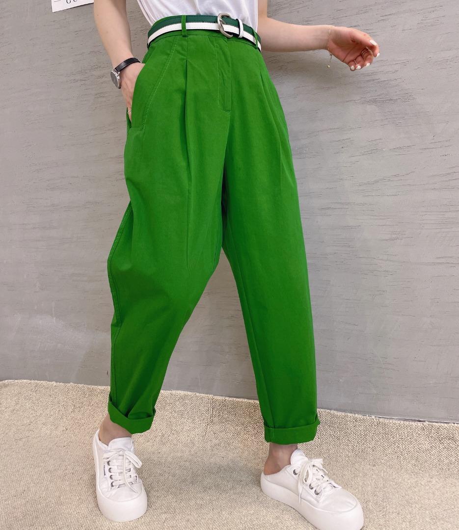 三色老爹裤，女装，哈尼仙贝