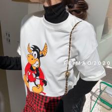 冬装上新品类T恤，针织，女装T恤，菲猫