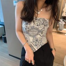 印花抹胸，胸罩，XTZ style