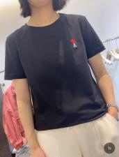 DG872新品爱心刺绣时尚百搭T，女装，L·H·X