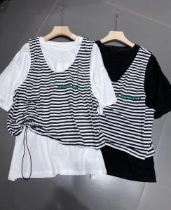 【现货】新款抽绳条纹两件套,女装,AT(2F)