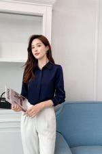 钉钻华尔缎衬衫高品质，女装衬衫，七米