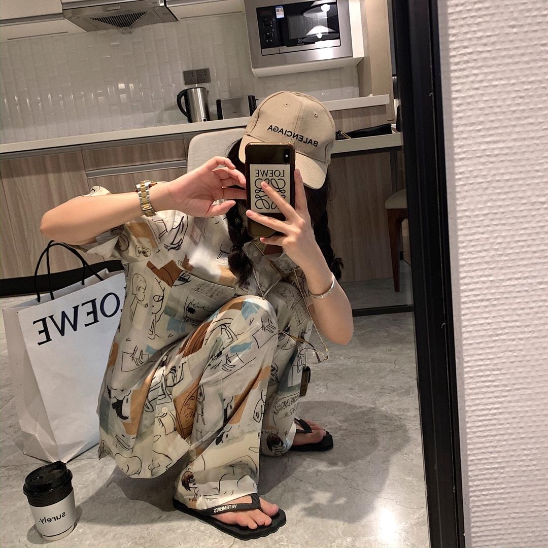 印花长裤，女装，XTZ style
