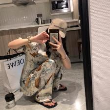 印花长裤，女装，XTZ style