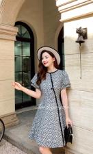 碎花改良版旗袍连衣裙，女装婚纱/旗袍/礼服，天使公主