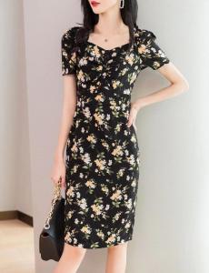 夏季新款，碎花连衣裙,女装连衣裙,那茉