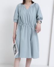 纯棉连衣裙，女装连衣裙，E·呀