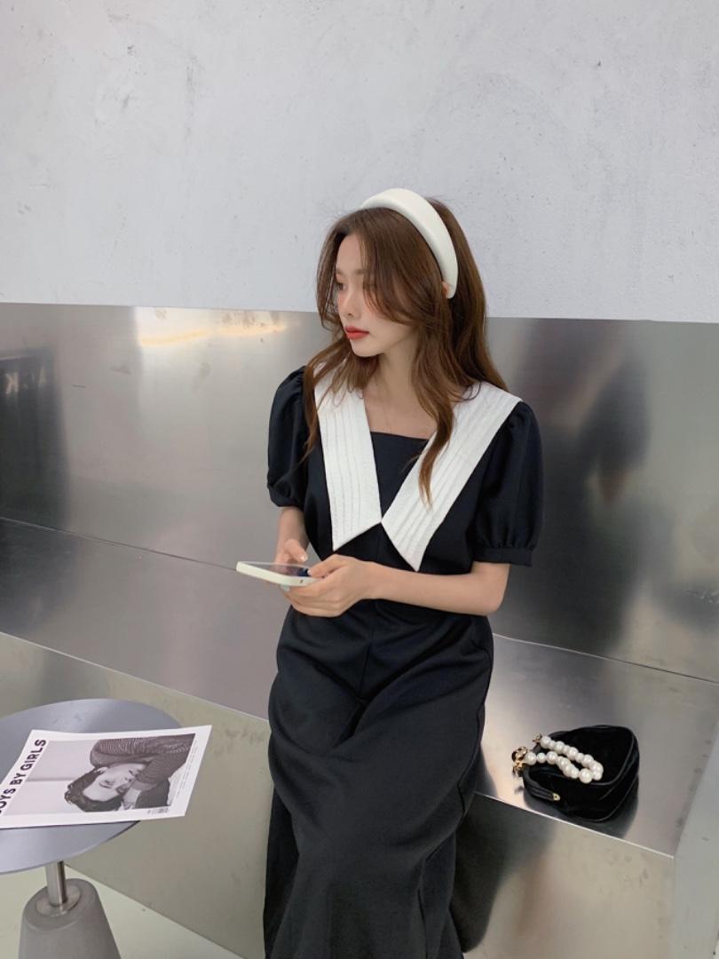 新款!两面穿韩版简约翻领连衣裙，女装连衣裙，FUXINXIN 福歆歆
