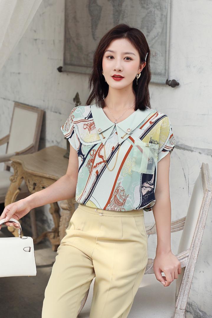 新款花小衫，女装，红利秀雅