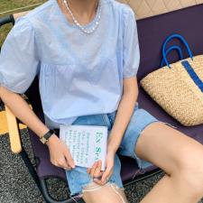 梭织净色小衫，女装，里奈(1F)