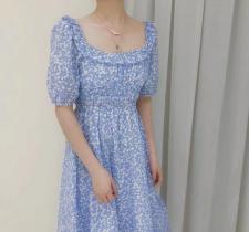 碎花连衣裙，女装连衣裙，EVE