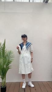 方巾连衣裙,女装连衣裙,洣琳萱
