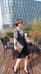 夏季新品拼接连衣裙,女装连衣裙,芷箐伊苑