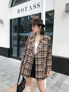时尚羊毛呢西服,女装,海之萍