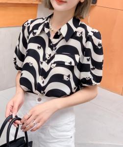 夏季新款韩版条纹小杉,女装,巧析