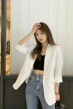 SGH2109春季新款西装领一粒扣韩版时尚大方西装外套，女装西装，L·H·X