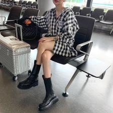 欧版格子衬衣，女装，浪漫E点