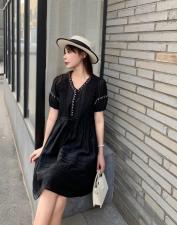 夏季新款蕾丝连衣裙，女装连衣裙，哈咔