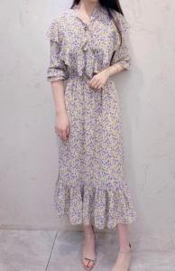 春装碎花连衣裙,女装连衣裙,OFF·FEILE 欧芙斐勒