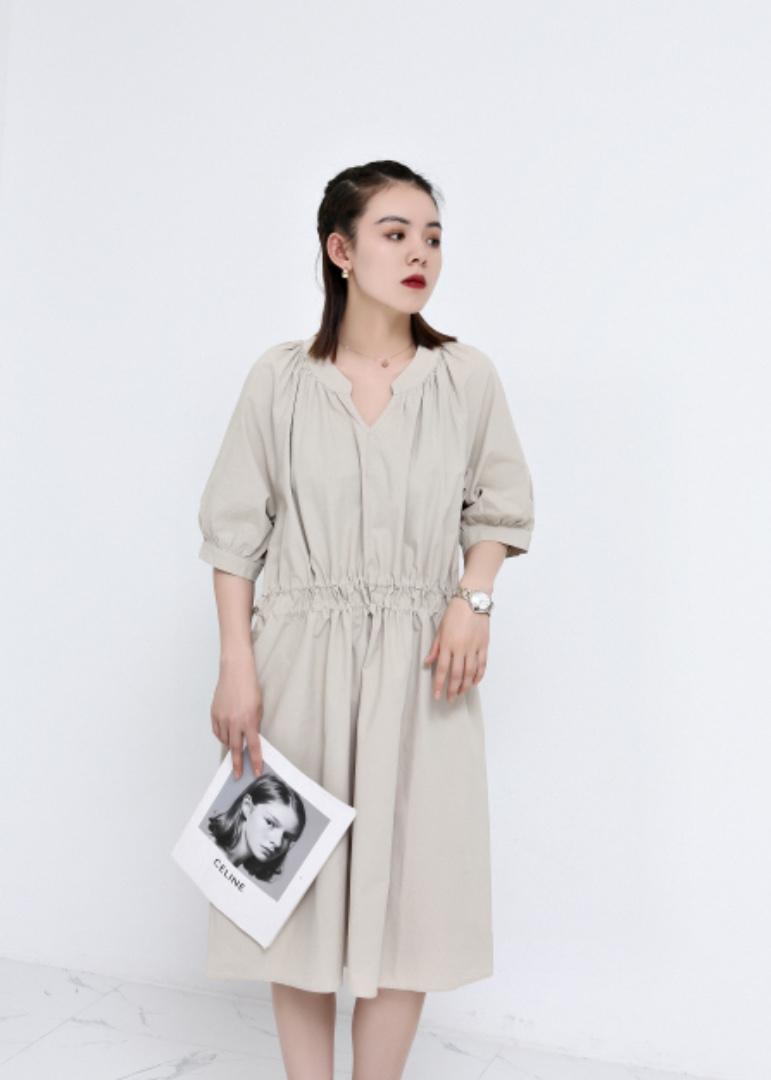 纯棉连衣裙，女装连衣裙，E·呀