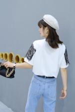 大叶花边短袖，穿出不一样的风采！，女装，春信拙源